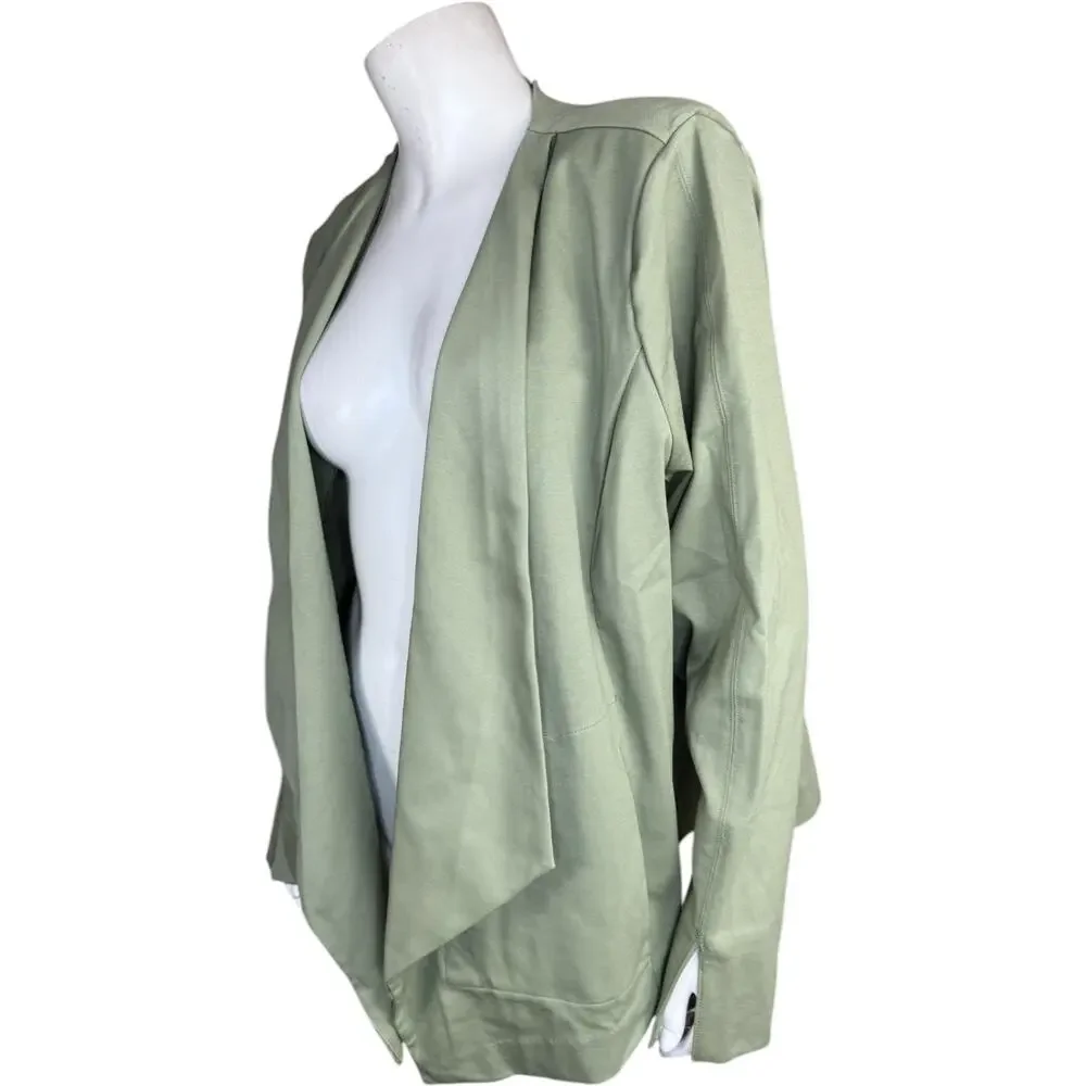 Isaac‎ Mizrahi Live! Elements Stretch Knit Jacket Rosemary 2X NWOT Long Sleeve